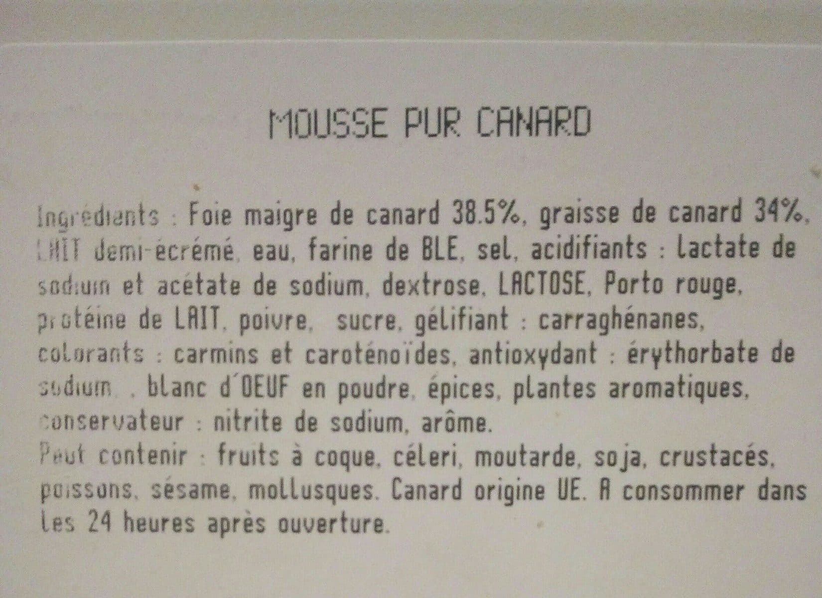 Open Food Facts Mousse canard packshot