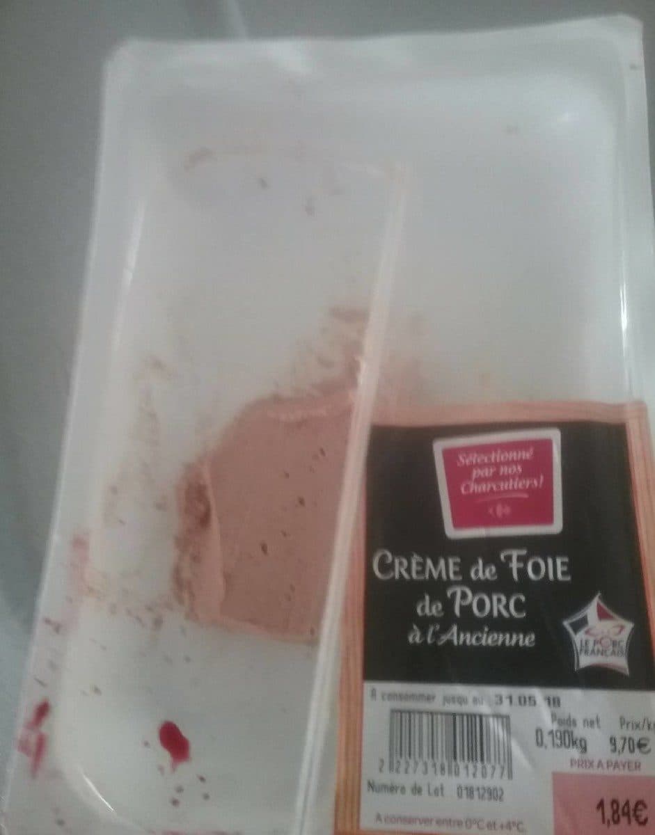 Open Food Facts Crème de foie de porc packshot