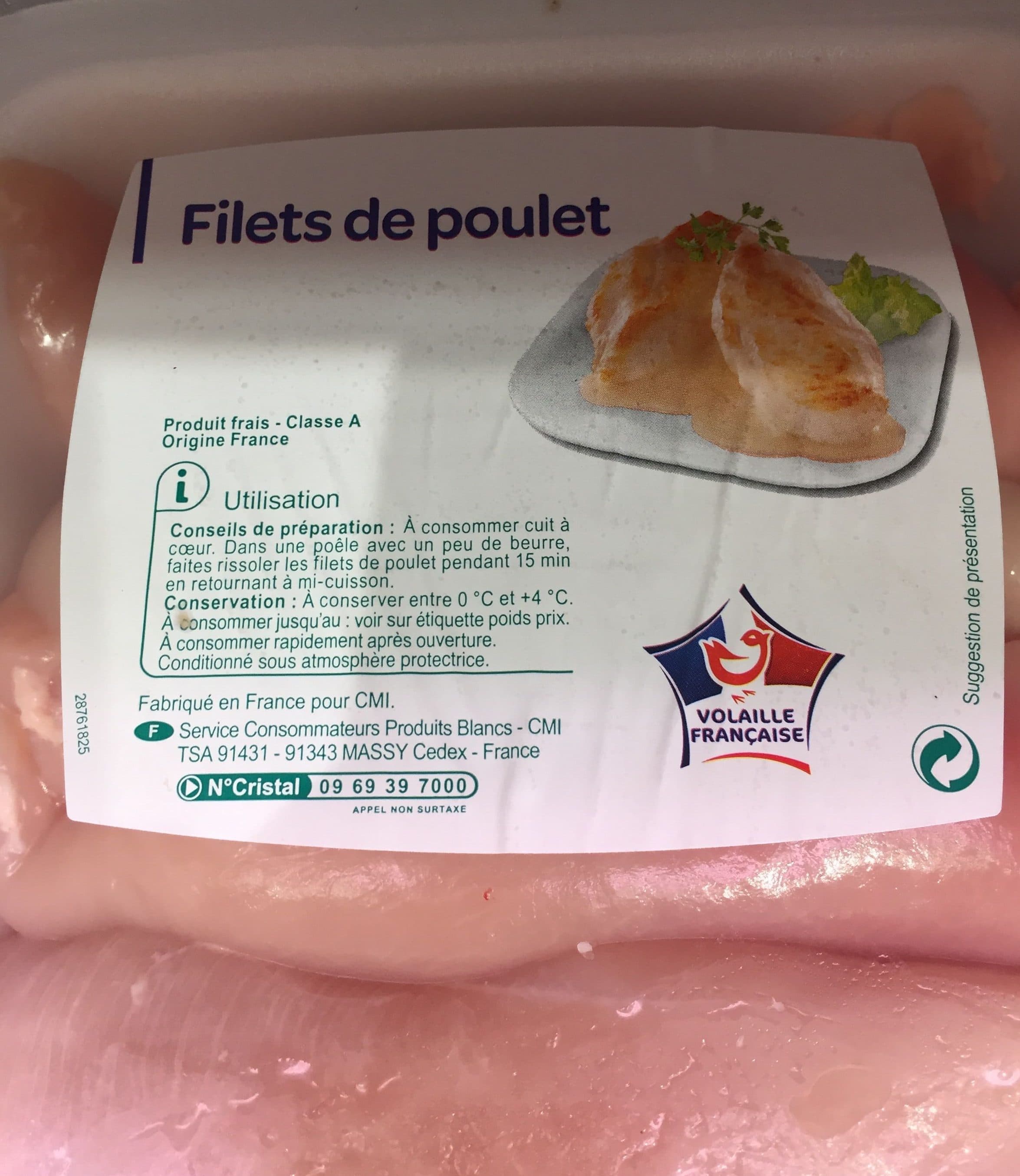 Produits Blancs filets de poulet packshot