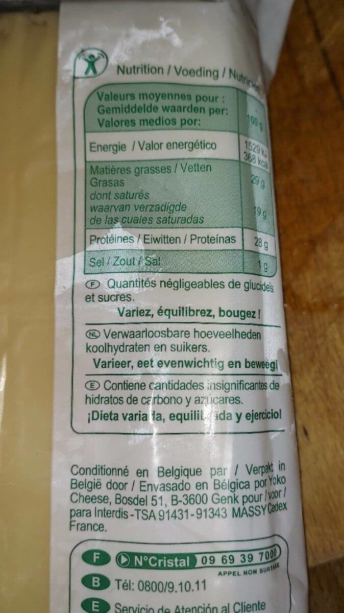 Open Food Facts Emmentalemmental bloc packshot