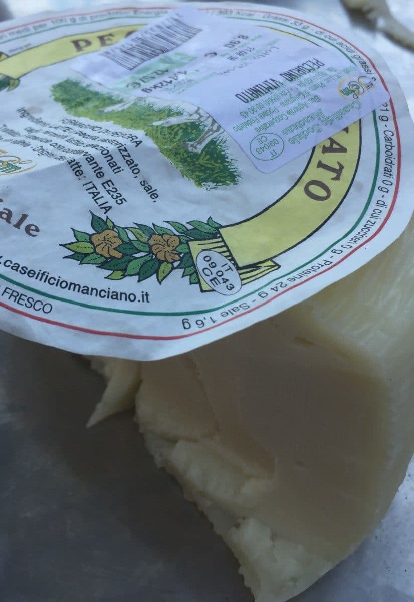 Open Food Facts Pecorino viminato packshot
