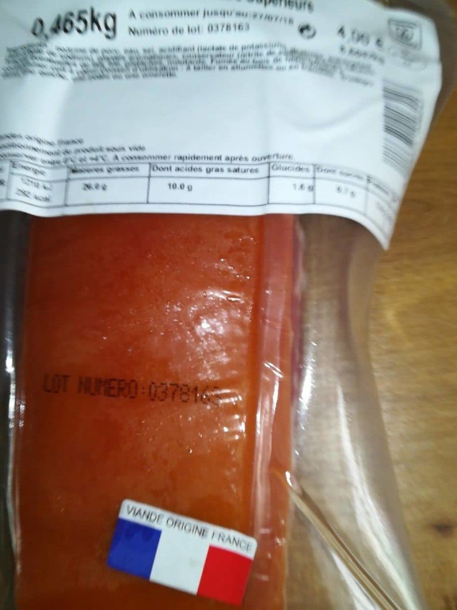 Open Food Facts Poitrine fumée packshot