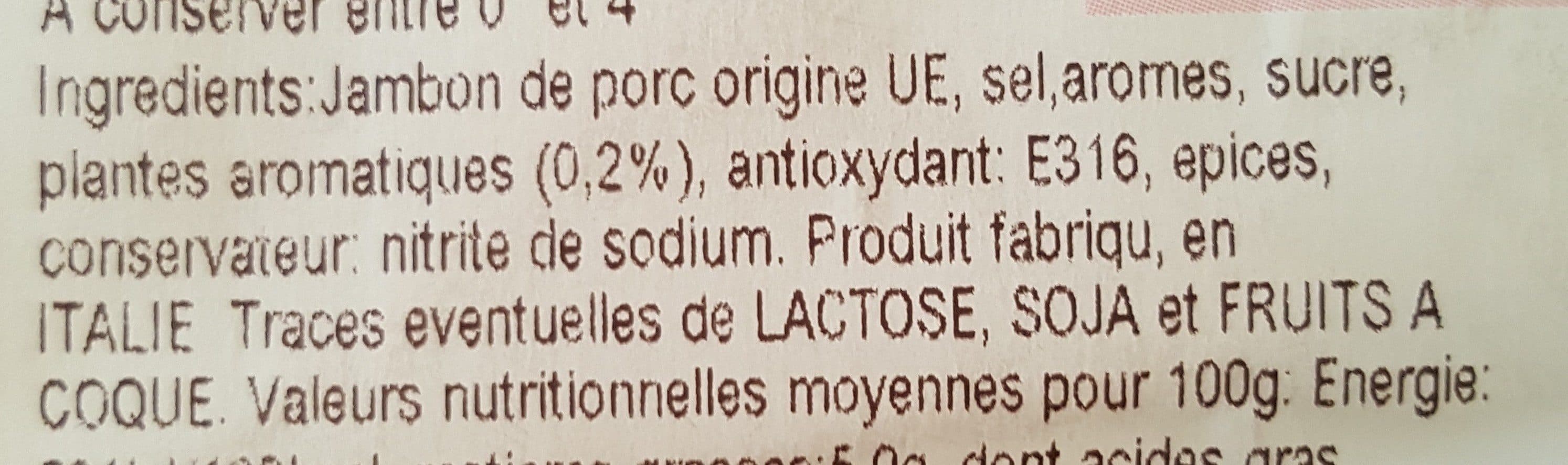 Open Food Facts Jambon roti aux herbes packshot