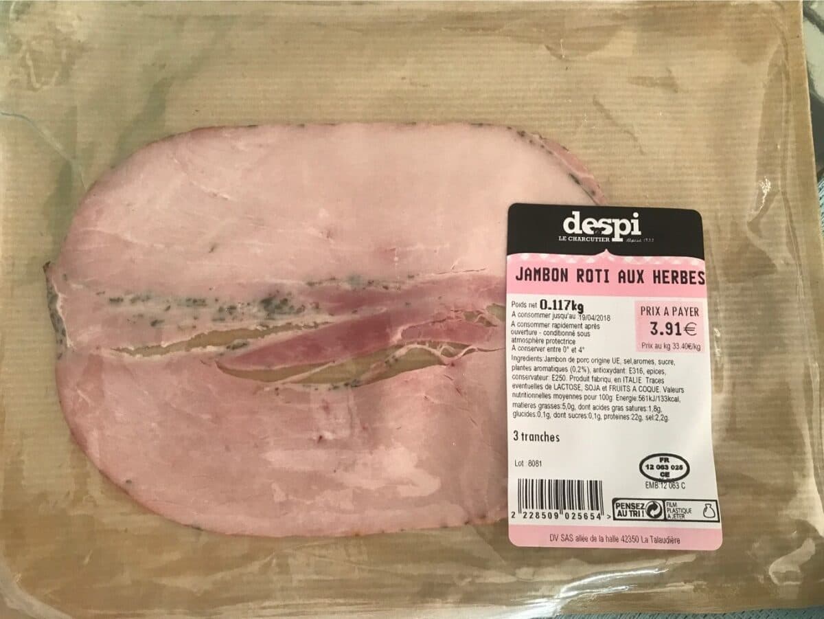 Despi Jambon rôti aux herbes packshot