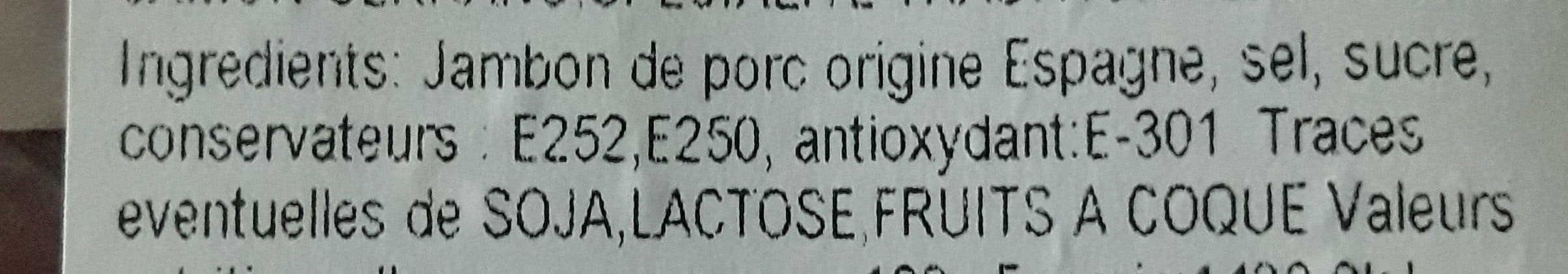 Open Food Facts Jambon Serrano grande réserve 15 mois packshot