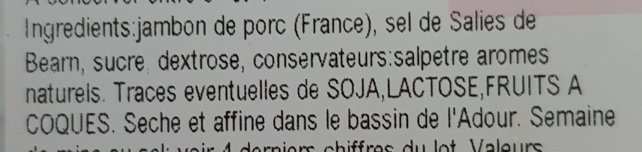 Open Food Facts Jambon de Bayonne packshot