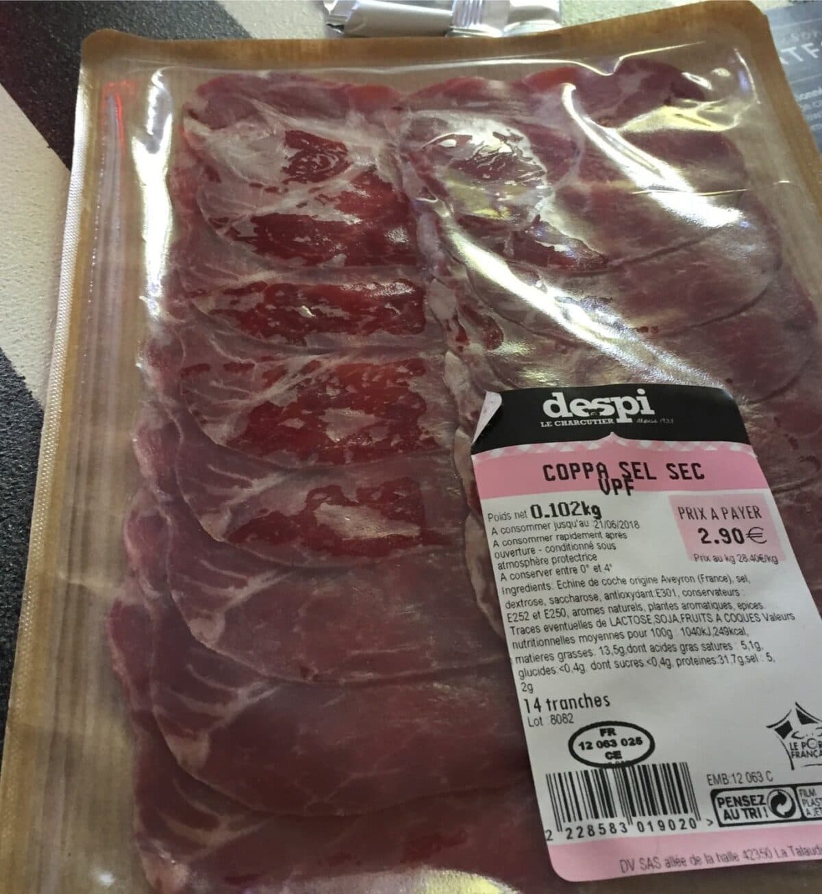 Open Food Facts Coppa sel sec packshot