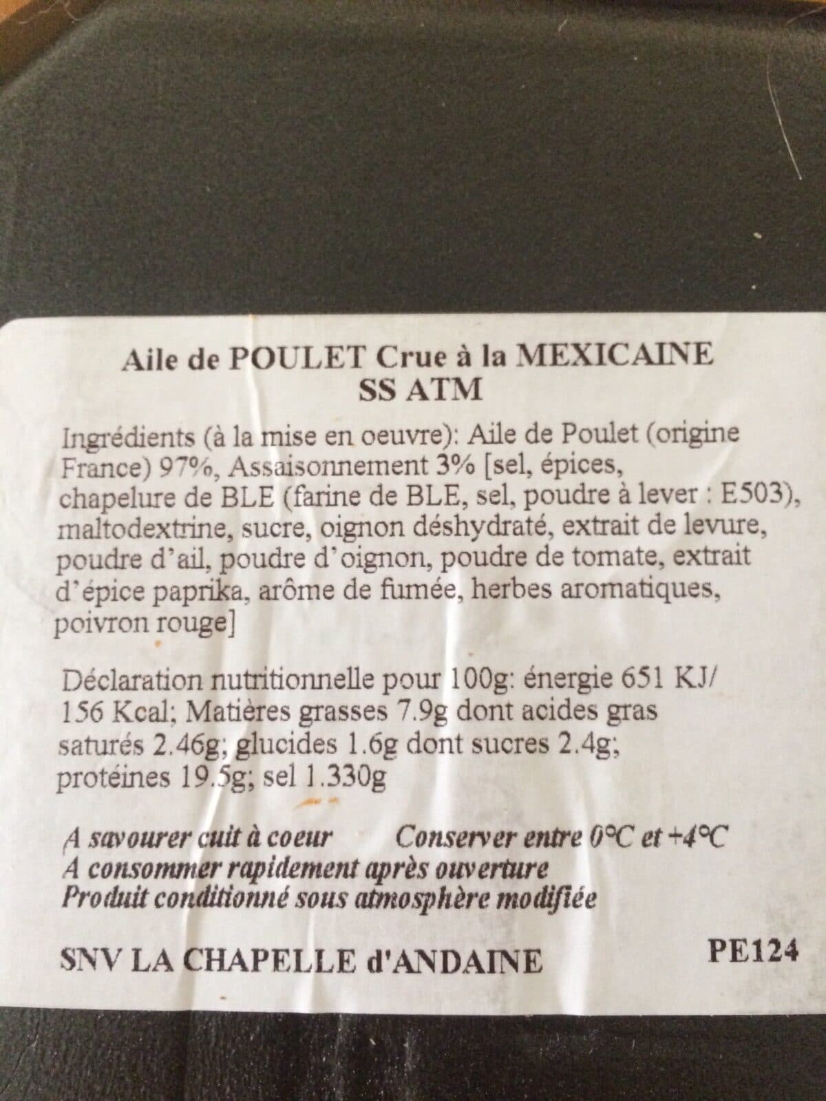 Open Food Facts Ailes de poulet packshot