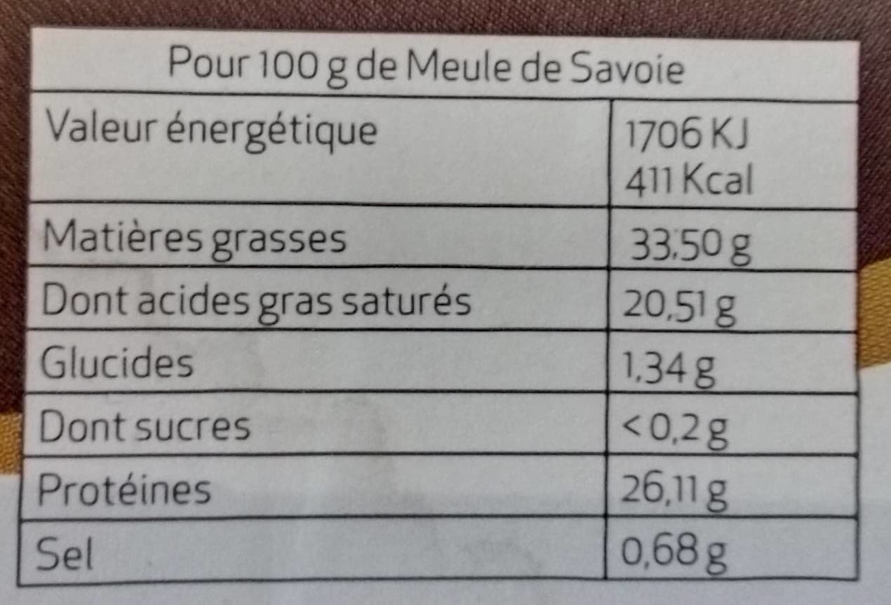 Open Food Facts Meule de Savoie packshot