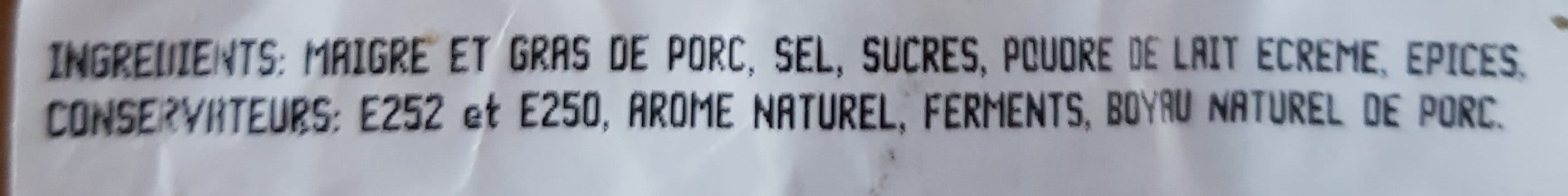 Open Food Facts Saucisse sèche packshot