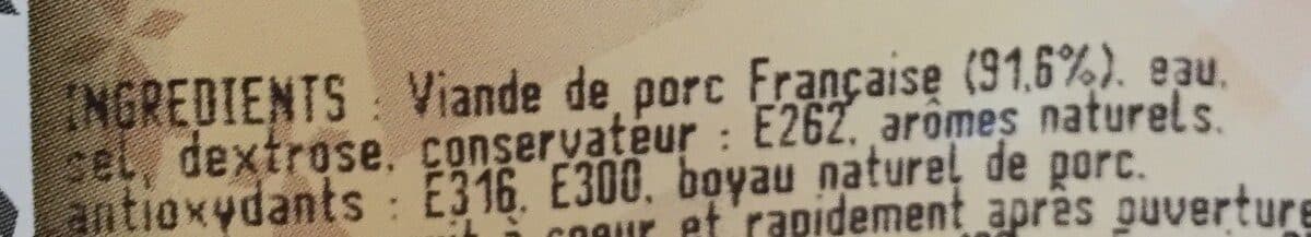 Open Food Facts Saucisses superieures packshot