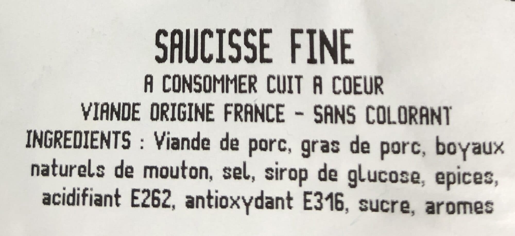 Distri Salaisons Saucisse fine packshot