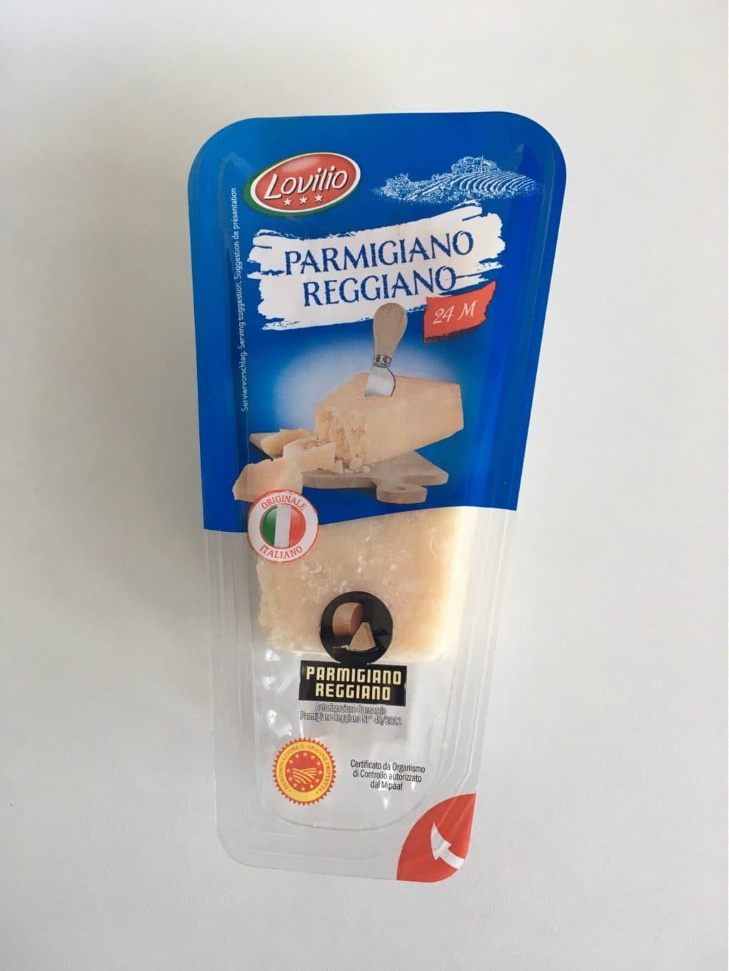 Lovilio Parmesan packshot