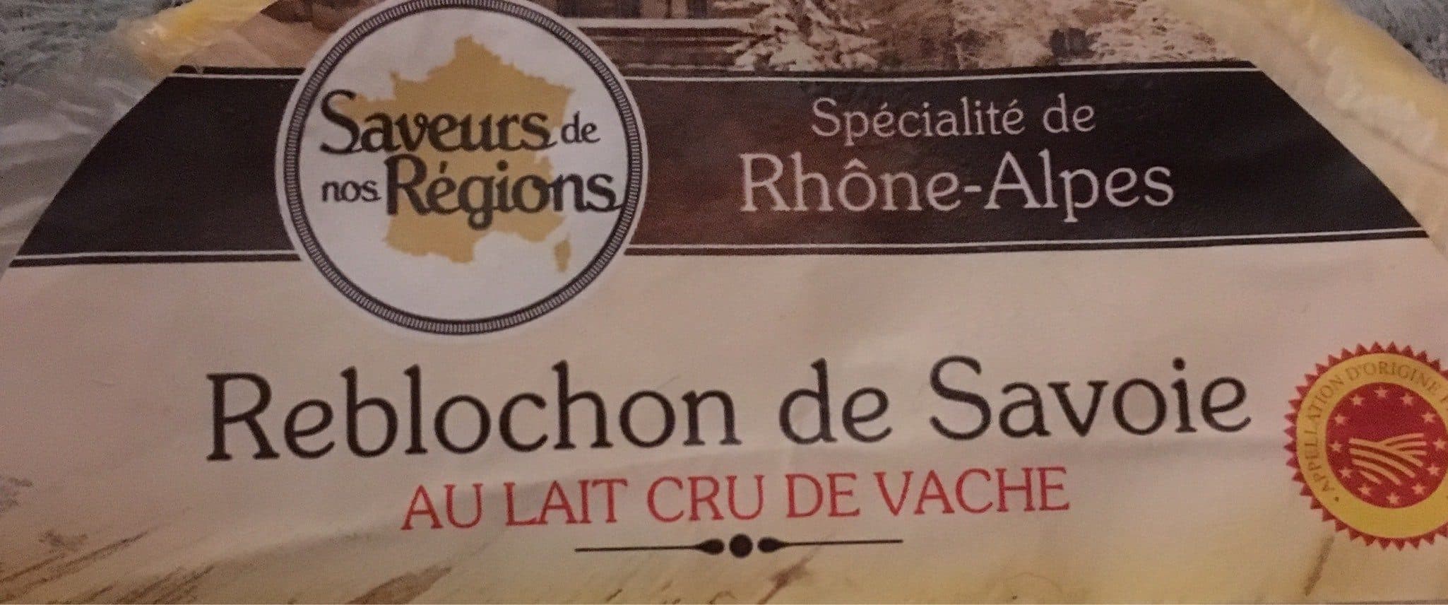 Saveurs de nos Régions Reblochon de Savoie au lait cru packshot