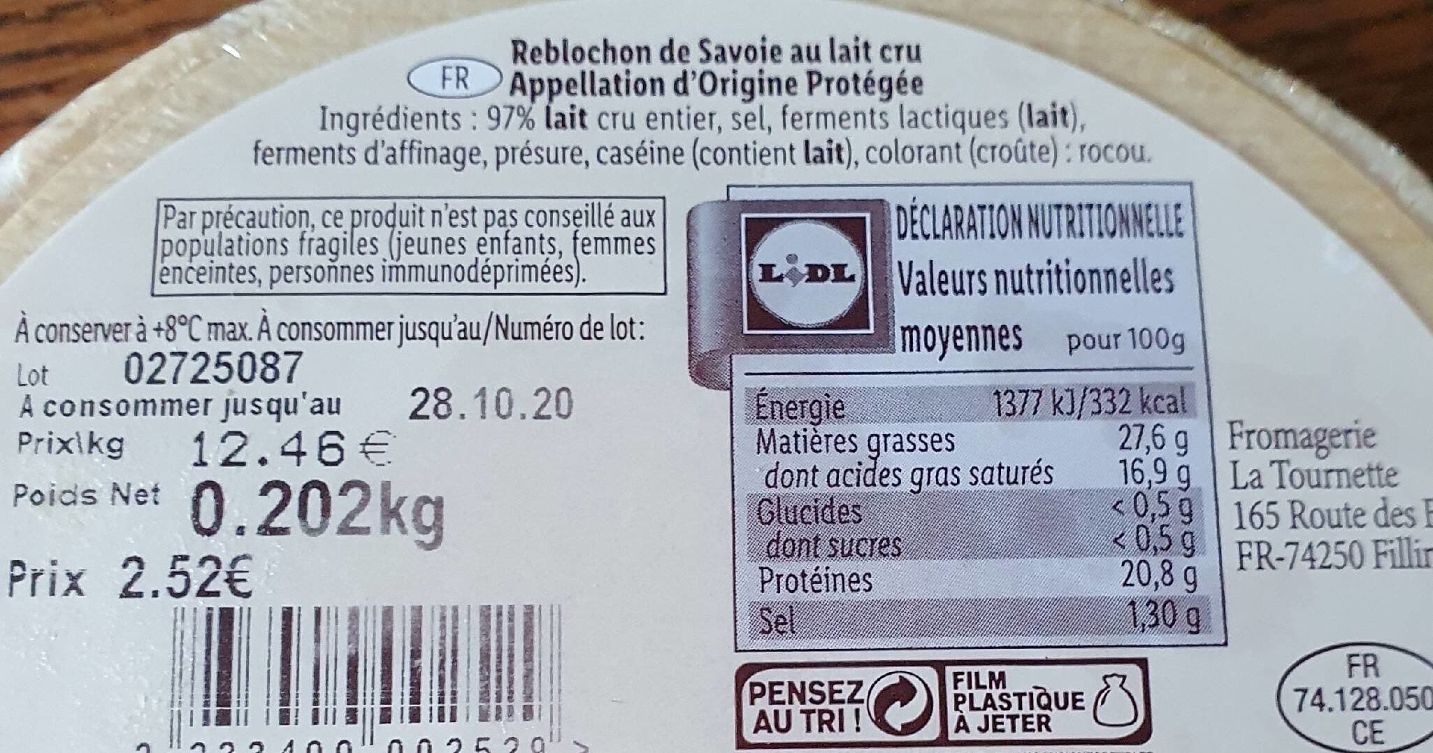 Reblochon De Savoie Reblochon de Savoie packshot