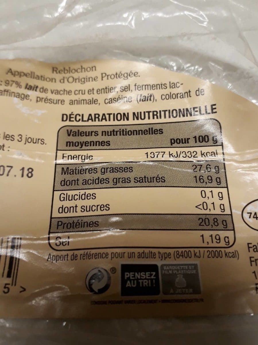Saveurs de nos Régions Reblochon de savoie packshot