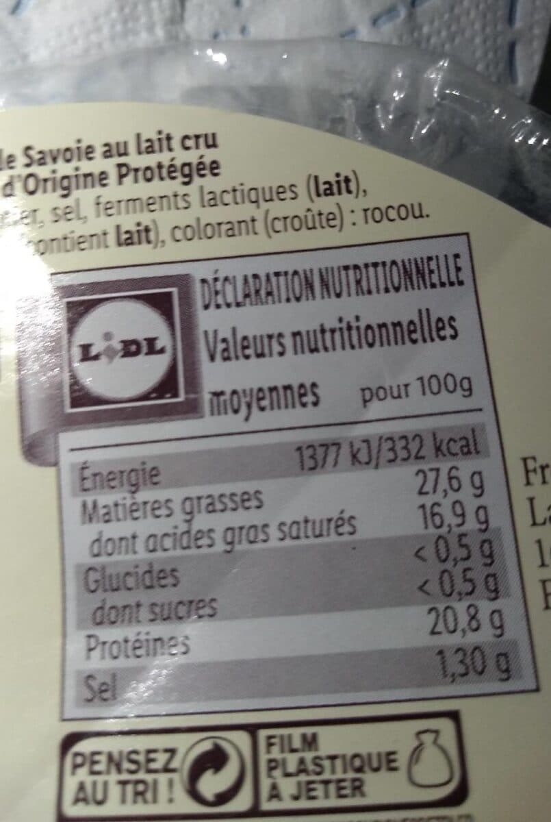 Saveur De Nos Regions Reblochon de savoie packshot