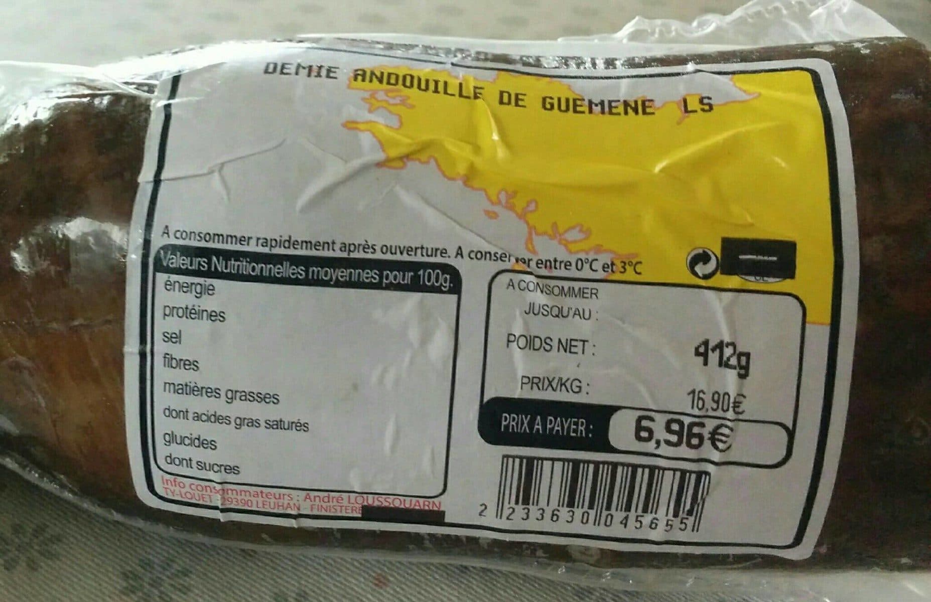 Open Food Facts Andouille de geméné packshot