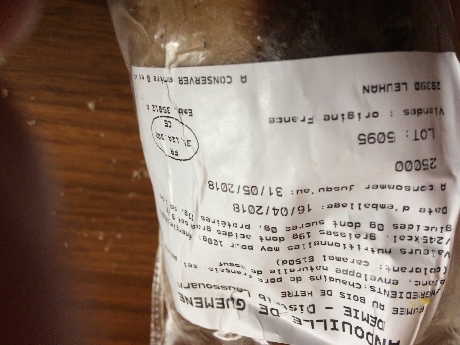 Open Food Facts Andouille de guemene packshot