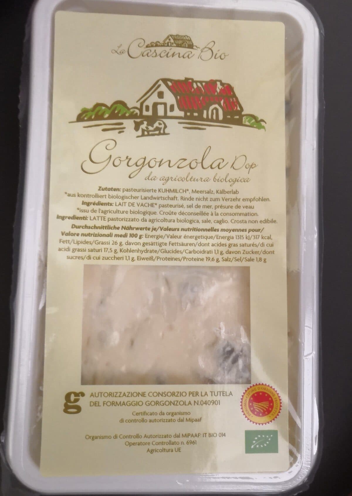 Open Food Facts Gorgonzola Bio packshot