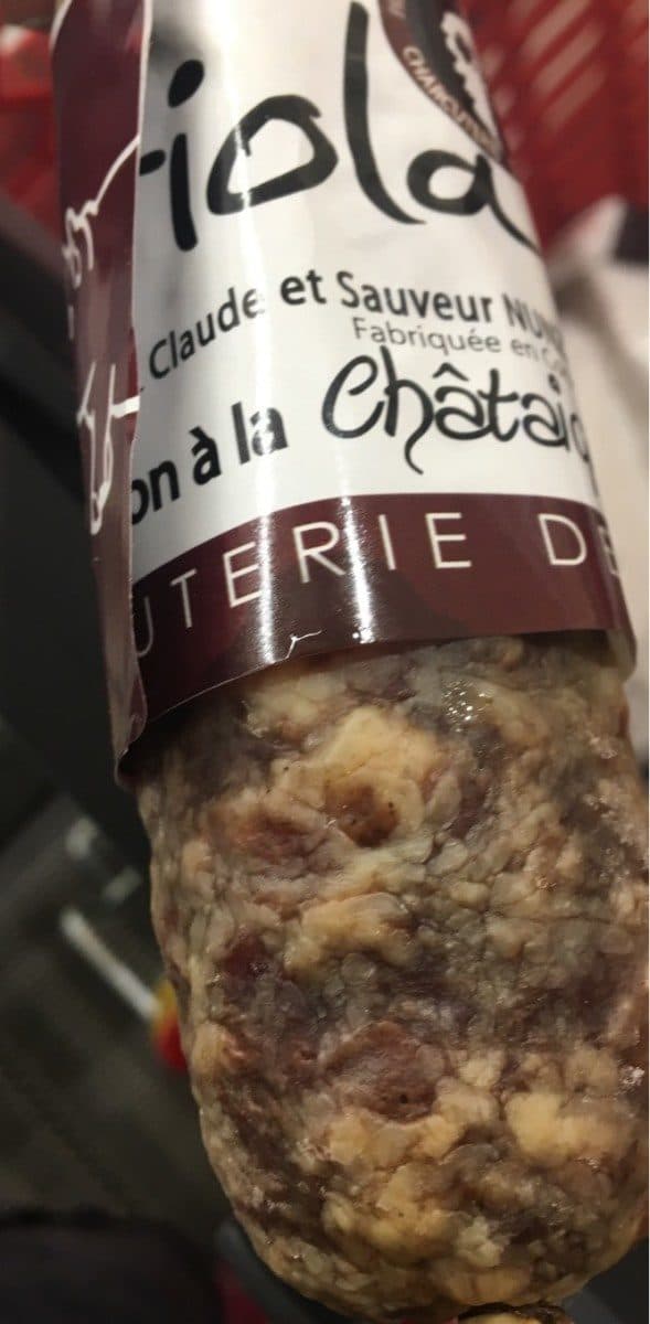 Open Food Facts Saucisson fumé à la châtaigne de Bastelica packshot