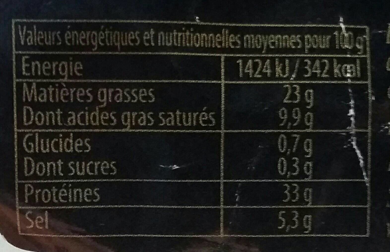 Open Food Facts Saucisson du Marin packshot