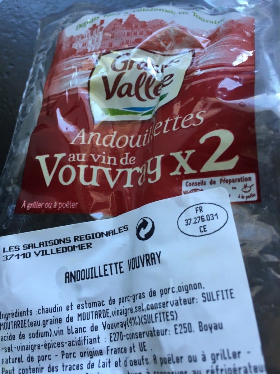 Open Food Facts Andouillette au vin de vouvray packshot