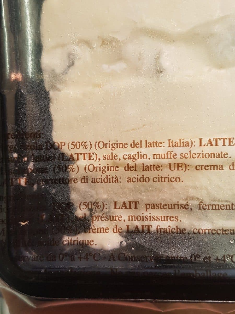 Open Food Facts Gorgonzola packshot