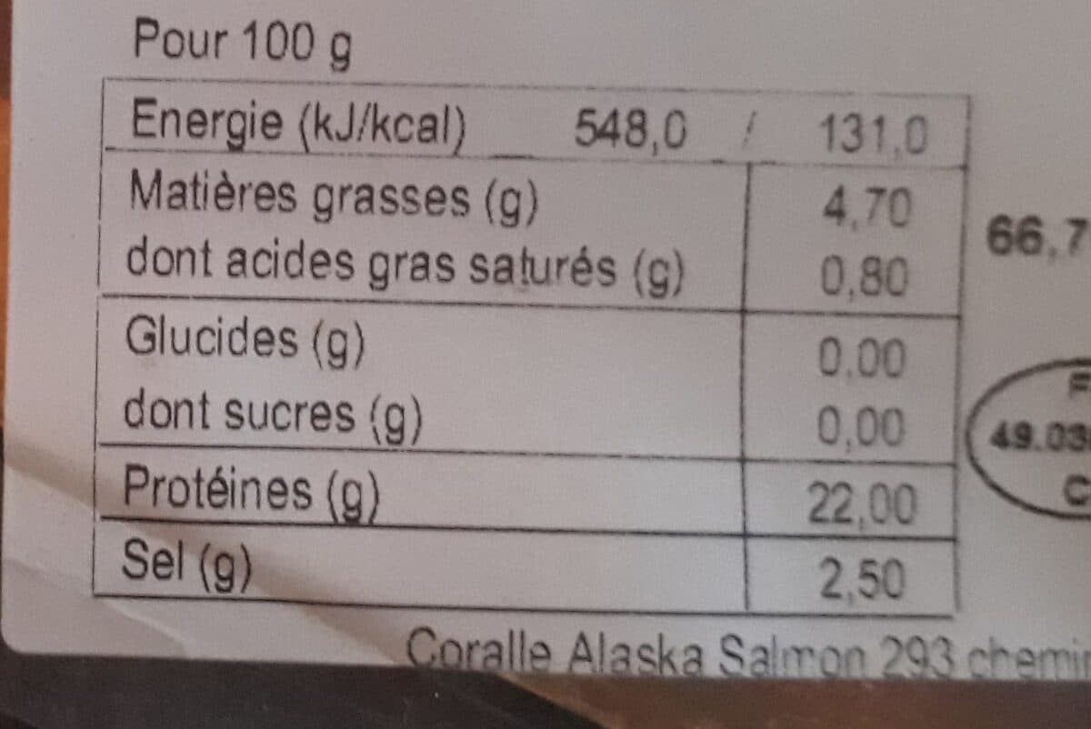 Open Food Facts Saumon packshot