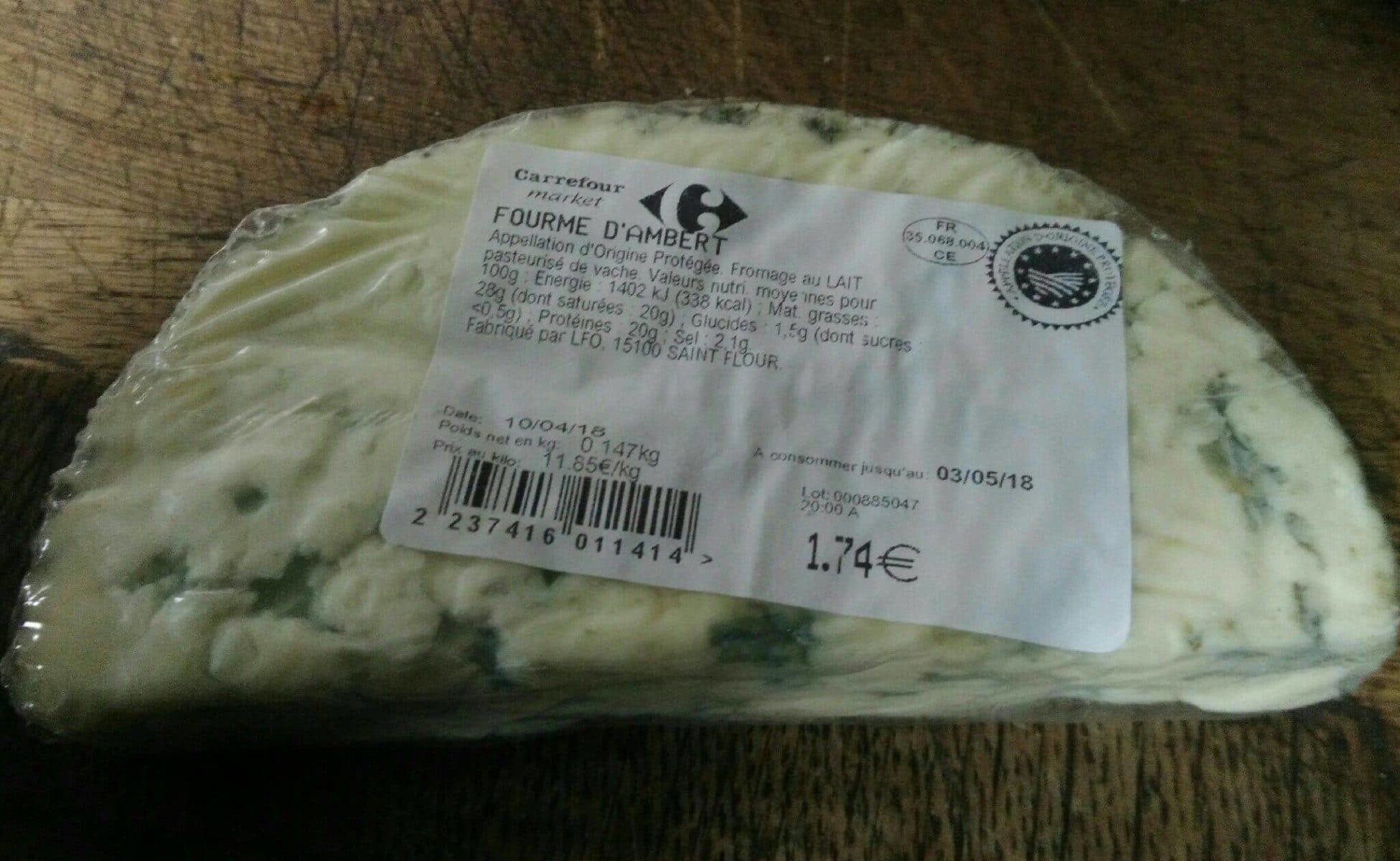 Open Food Facts Fourme D'amber packshot