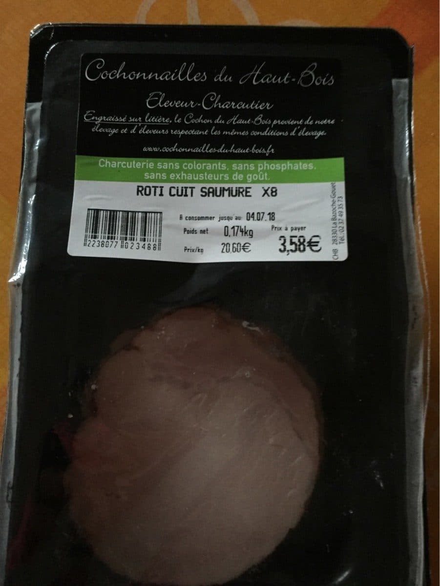 Open Food Facts Roti cuit saumure packshot
