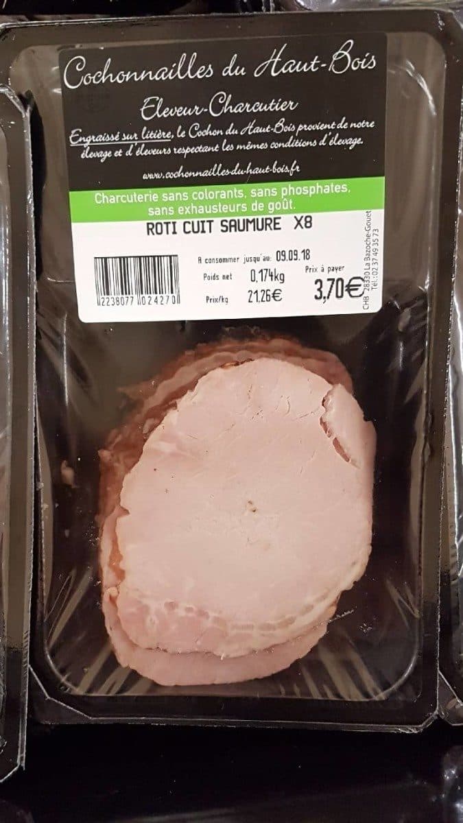 Open Food Facts Rôti cuit saumure packshot