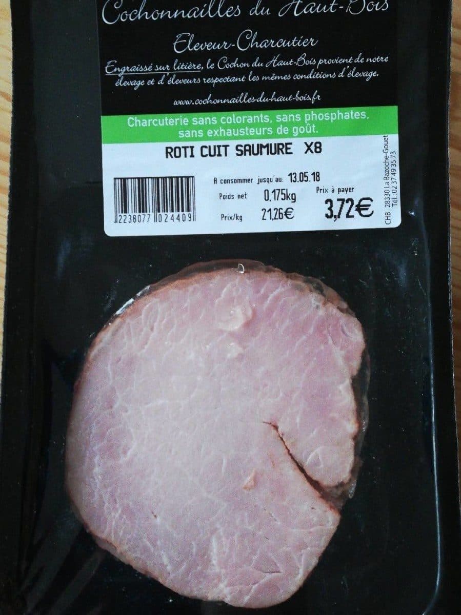 Open Food Facts Rôti cuit saumure tranche packshot
