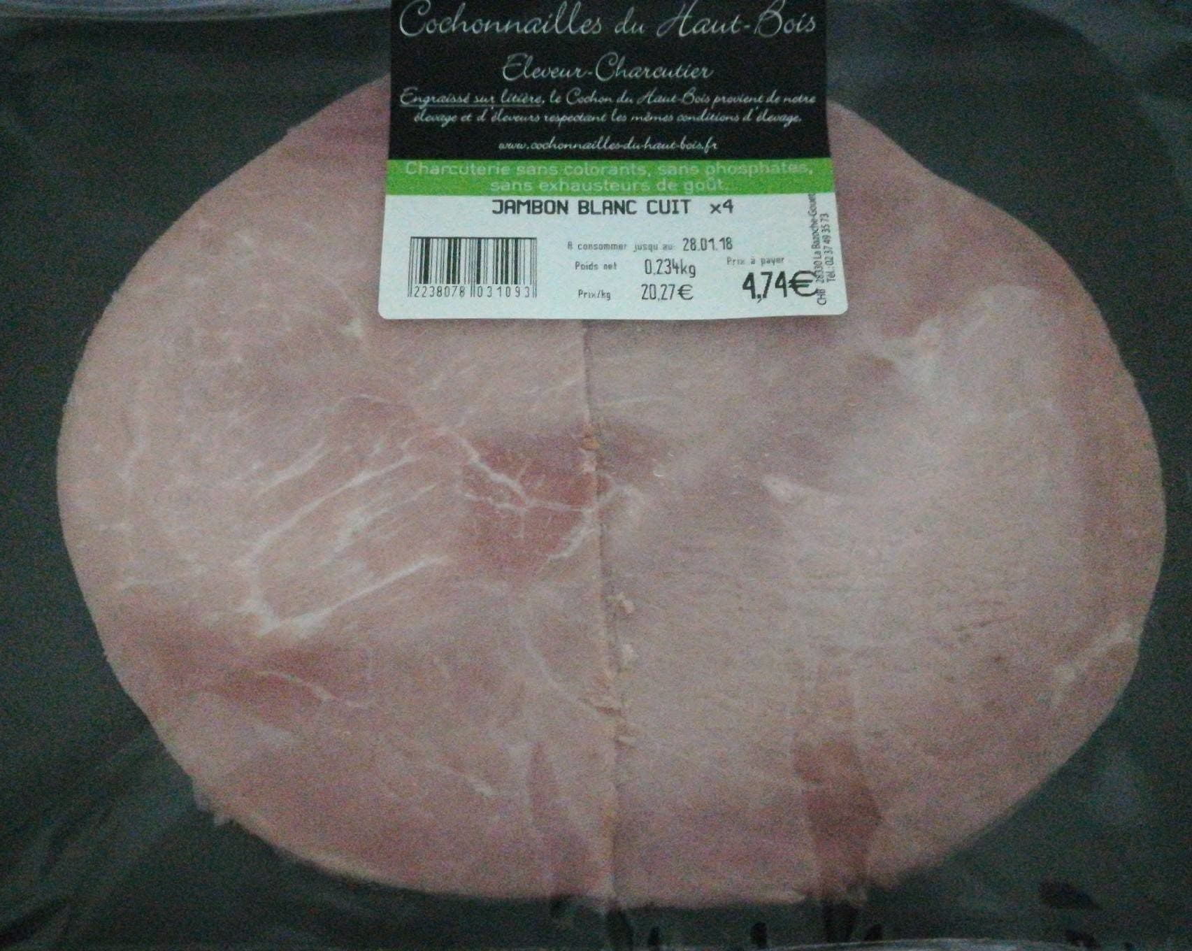 Cochonnailles du Haut-Bois Jambon blanc cuit packshot