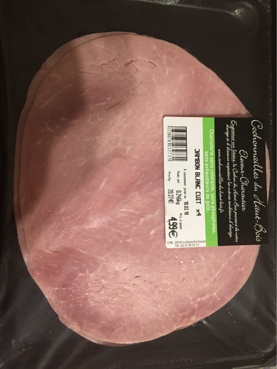 Open Food Facts Jambon blanc cuit packshot
