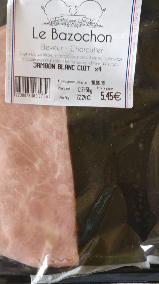 Open Food Facts Jambon blanc cuit packshot