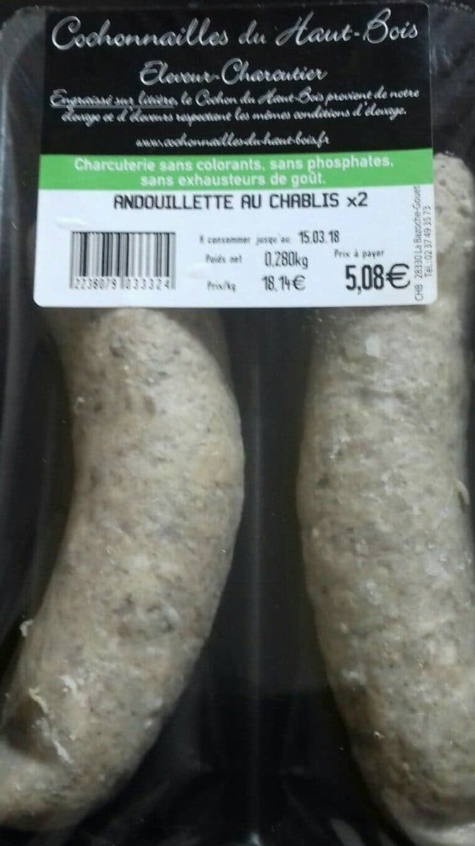 Open Food Facts Andouillettes au Chablis packshot