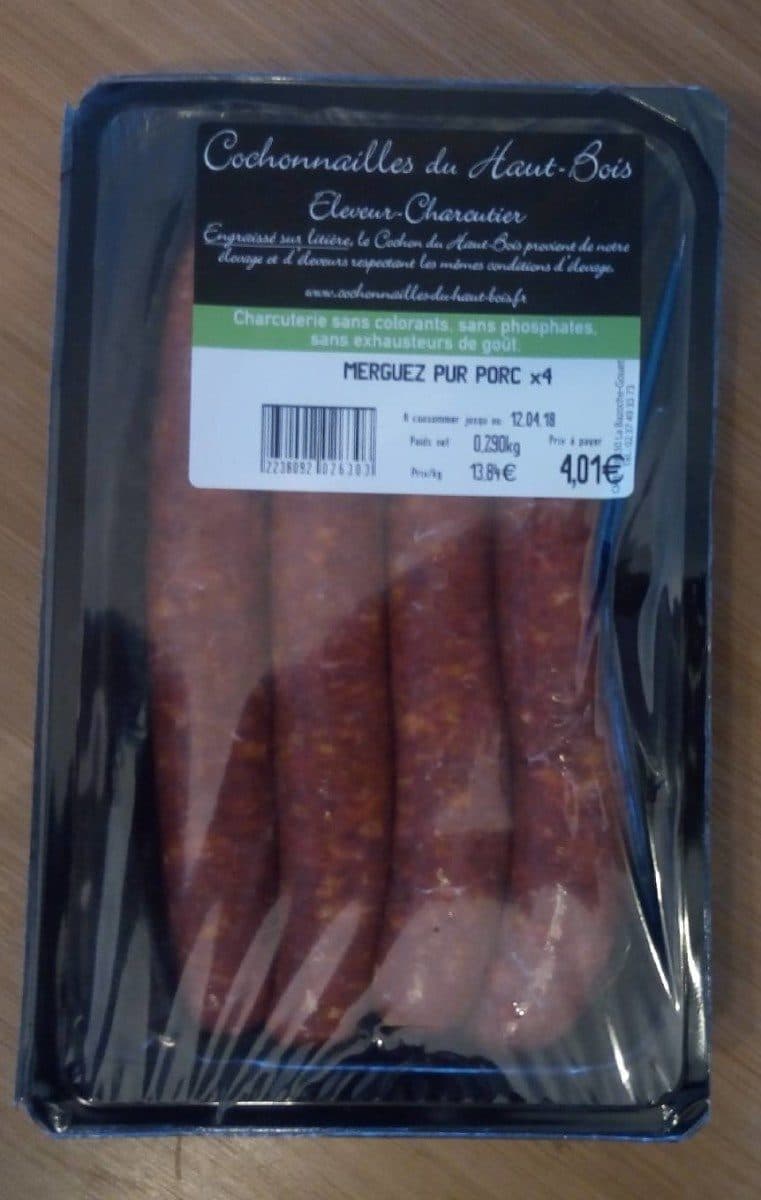 Open Food Facts Merguez pur porc packshot