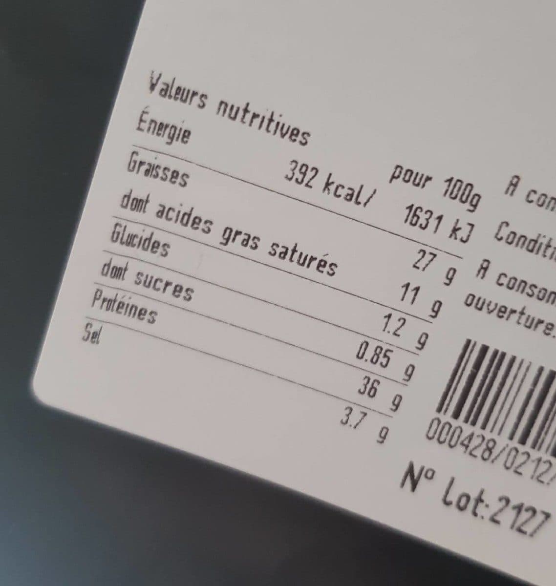 Open Food Facts Bacon crispy cuit packshot