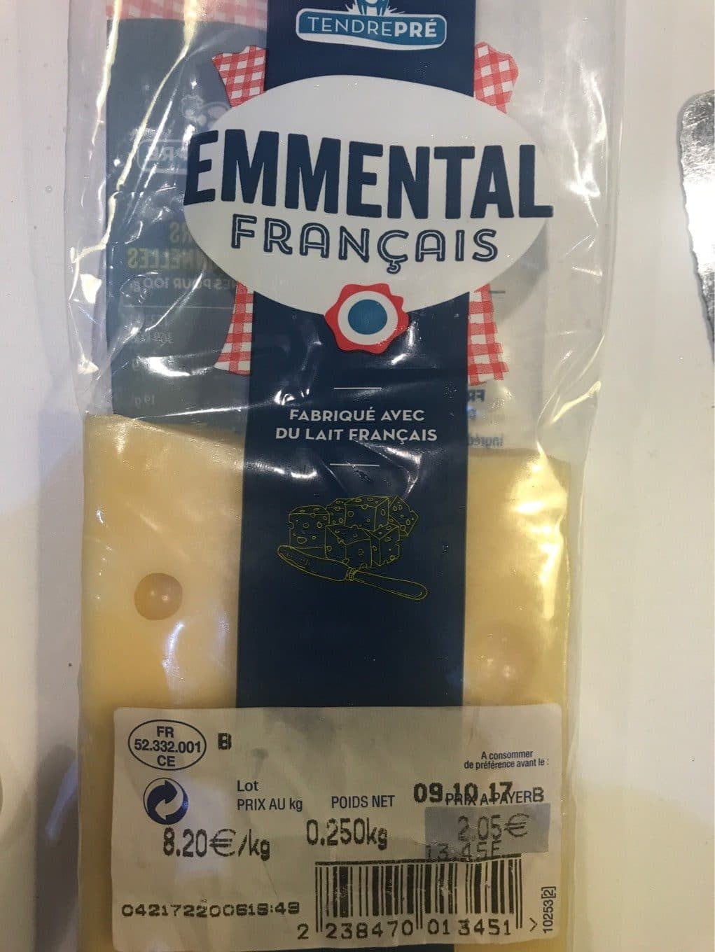 Tendre Pré Emmental Français packshot