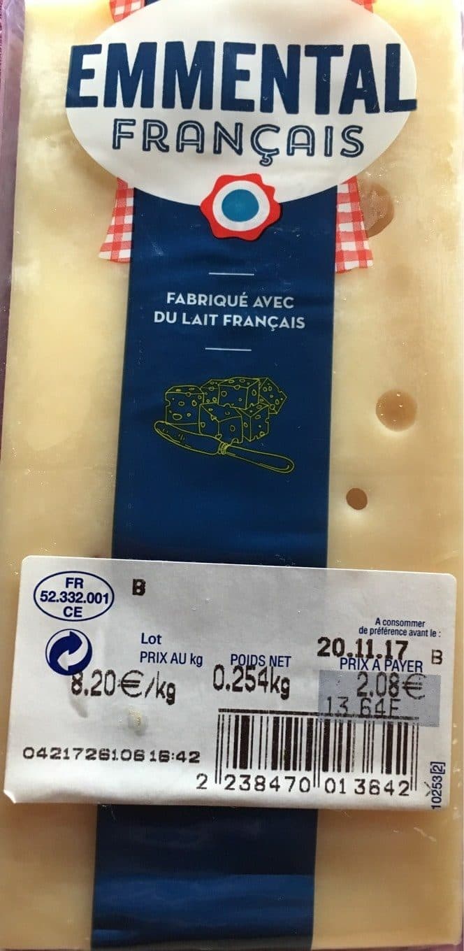 Tendre Pré Emmental packshot