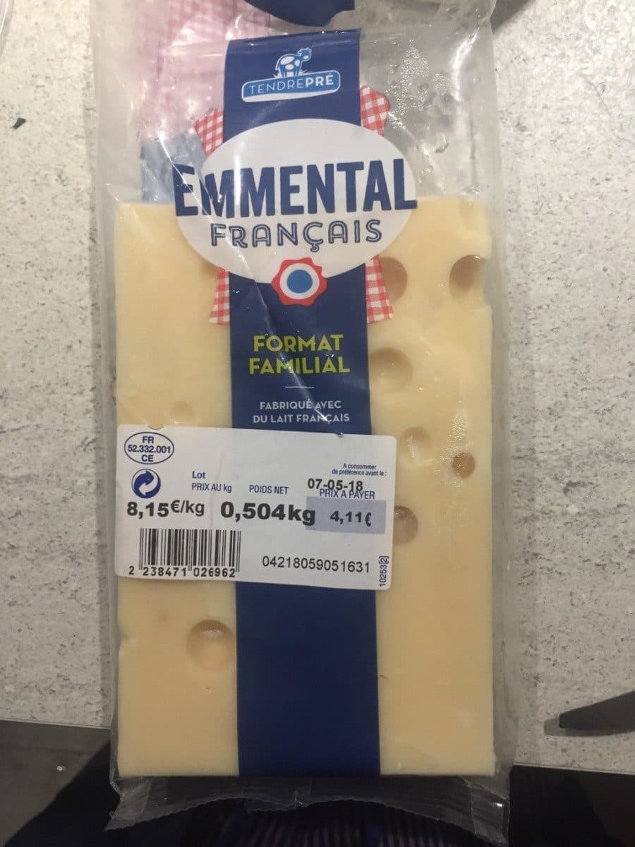 Open Food Facts Emmental français packshot