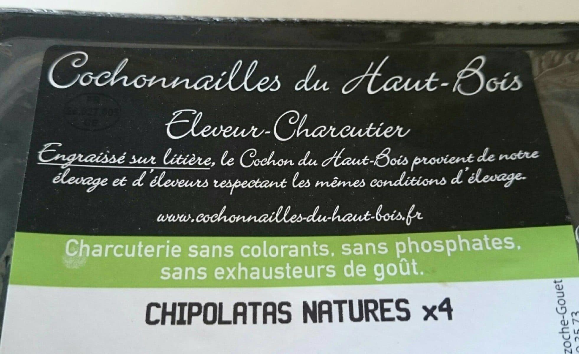 Open Food Facts Chipolatas nature packshot