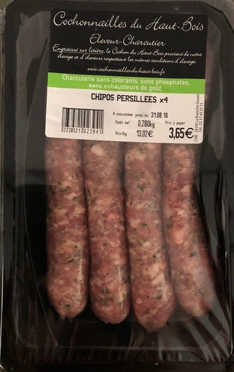 Open Food Facts Chipos Persillées packshot