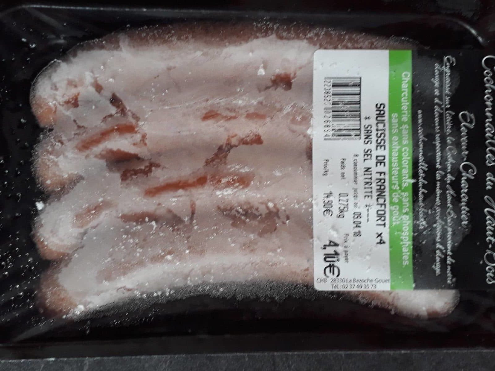 Open Food Facts Saucisses de Francfort packshot