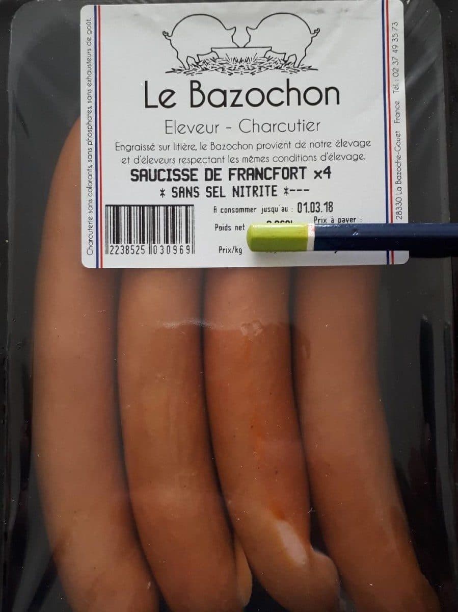Le Bazochon Saucisses de Francfort packshot