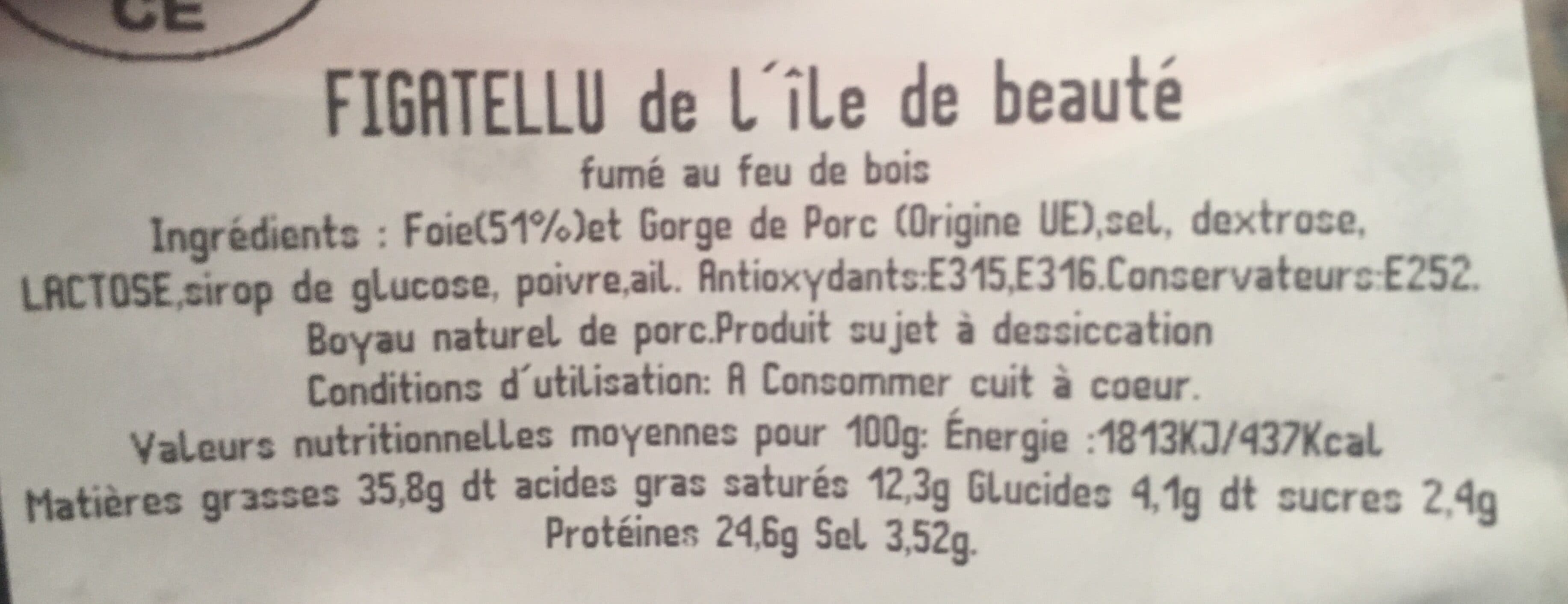 CASINCA FIGATELLU de l’ile de beauté packshot