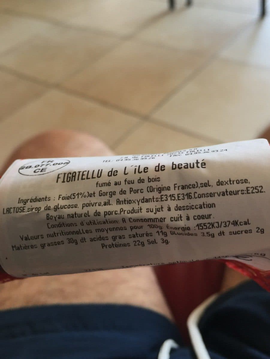 Open Food Facts FIGATELLU de L'ÎLE de BEAUTÉ packshot