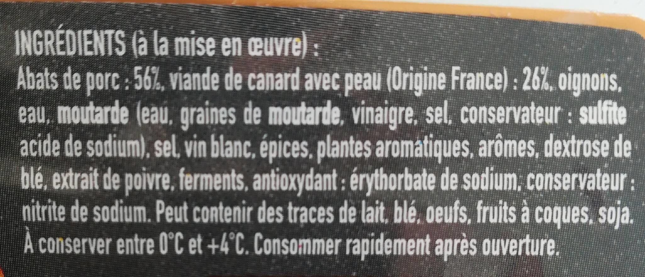 Open Food Facts Andouillette de canard packshot