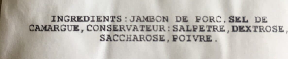 Open Food Facts Fond de jambon sel sec packshot